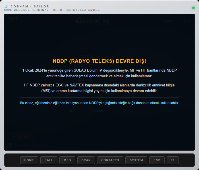Teleks kapalı